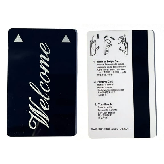 Welcome Magnetic Hotel Room Keys. Case of 500. Works with All LOCO Lock Systems