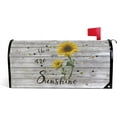 thumbnail image 1 of Welcome Mailbox Covers Magnetic Sunflower Wooden You are My Sunshine Post Box Cover Wrapped Oversize 21x18 in for Garden Yard Decor, 1 of 6