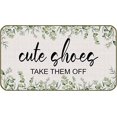 thumbnail image 1 of Welcome Mat Cute Shoes Take Them Off Funny 20 x 32 Inch Doormat Outdoor Entrance Front Porch Non Slip mat Durable Easy to Clean Entry Mat Kitchen Rugs Bath Rug Indoor Floor Mats, 1 of 5
