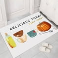 thumbnail image 1 of Welcome Mat Food Tableware Geometric Pattern Entrance Doormat Bedroom Dining Room Kitchen Area Rug Anti-slip Balcony Carpet, 1 of 5