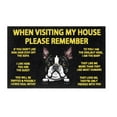 thumbnail image 1 of Welcome Mat for Front Door Outdoor Entry When Visiting My House Please Remember Chihuahua Dog Doormat Indoor Non- Rubber Rug Washable Entrance Floor Porch Door Mat for Home Kitchen Bathroom Decor, 1 of 4