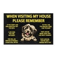 thumbnail image 1 of Welcome Mat for Front Door Outdoor Entry When Visiting My House Please Remember Chihuahua Dog Doormat Indoor Non- Rubber Rug Washable Entrance Floor Porch Door Mat for Home Kitchen Bathroom Decor, 1 of 4