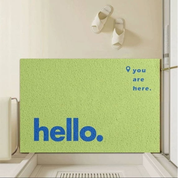 Welcome Mat for Front Door Outside - DELESYS Dirt Trapping Doormat Outdoor Entrance - Welcome Matt Outdoor - Rubber Backing Anti Slip Door Mat - Regular 40X60cm