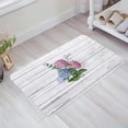 thumbnail image 1 of Welcome Mat Front Door Mat Spring Watercolor Hydrangea Bloom Wooden Texture Non-Slip Floor Mats for Bathroom Rugs Porch Home Indoor Entrance Doormat 16x24inch, 1 of 5