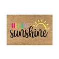 thumbnail image 1 of Welcome Mat Funny Summer Theme Doormat Hello Sunshine Rug for Entryway Indoor 16x24IN Summer Door Mats Coir Door Mat Spring Summer Decor Home Gifts for Housewarming for Home Entrance Decoration, 1 of 7
