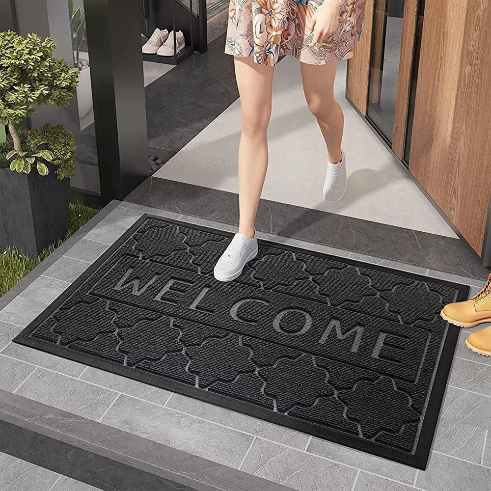 Mat Indoor Outdoor, Door Mat Outdoor Entrance, Heavy Duty Non