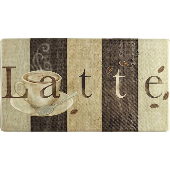 Welcome Mat Latte Sign 18 x 30 Inch Doormat Outdoor Entrance Front Porch Non Slip mat Durable Easy to Clean Entry Mat Kitchen Rugs Bath Rug Indoor Floor Mats
