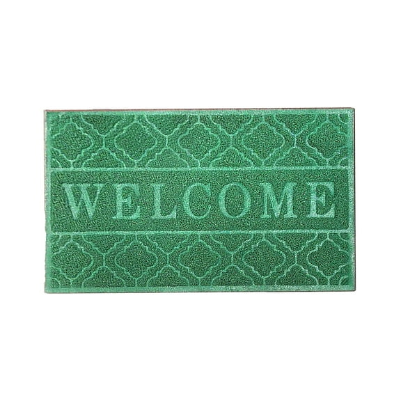 Welcome Mat Outdoor Indoor, All-Season Waterproof Front Door Mat Outside Entrance, All-Weather Heavy Duty Non-Slip Doormat, Low Profile Porch Patio Entrance Mats, 29.5x17.7 Inches
