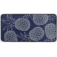 thumbnail image 1 of Welcome Mat Pineapple Fruit Navy Blue Design Indoor Doormats Summer Kitchen Rug Mat Non Slip Floor Mat Anti Fatigue Standing Mat Runner Rug Washable for Kitchen Bathroom Decoration 24x16 Inch, 1 of 5
