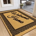 thumbnail image 1 of Welcome Mat, Yamaziot 24"x36" Coir Door Mat for Inside Outside, Outdoor Non Slip Utility Front Doormat Entryway Rug, Dirt Trapper, All-Season, Brown, 1 of 8