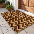 thumbnail image 1 of Welcome Mat, Yamaziot 24"x36" Coir Door Mat for Inside Outside, Outdoor Absorbent Non Slip Utility Entryway Rug Front Doormat, Dirt Trapper, All-Season, Brown, 1 of 6
