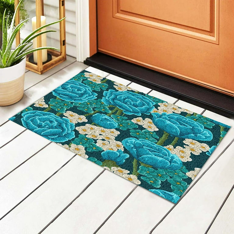 Bellaven Door Mat (24 inchx16 inch), Durable Welcome Mat Low Profile Floor Mat Front Doormat Indoor Outdoor Doormat Non Slip Rugs for Entryway, Patio