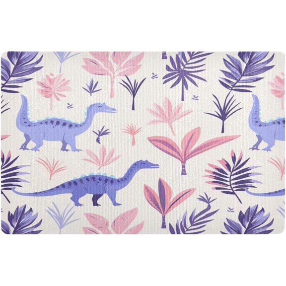 Welcome Mats 32x20 Inch for Front Door Outdoor Cute Dinosaur (7) Doormat Non-Slip Rubber Mat for Home Indoor Farmhouse Funny Kitchen Rugs Balcony Patio