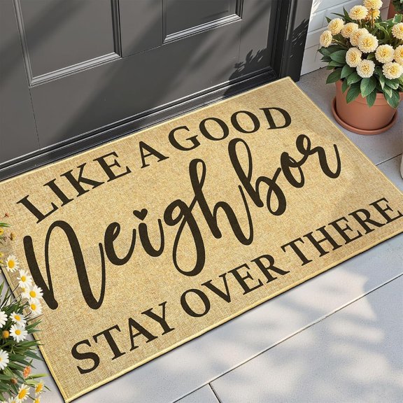 Welcome Mats for Front Door Funny Door Mat Enter Doormat Outdoor Entrance Mats Low Profile Durable Floor Rug Humorous Non-Slip Backing Rugs Housewarming  for Living Room Kitchen Porch 16.9"x29.9"