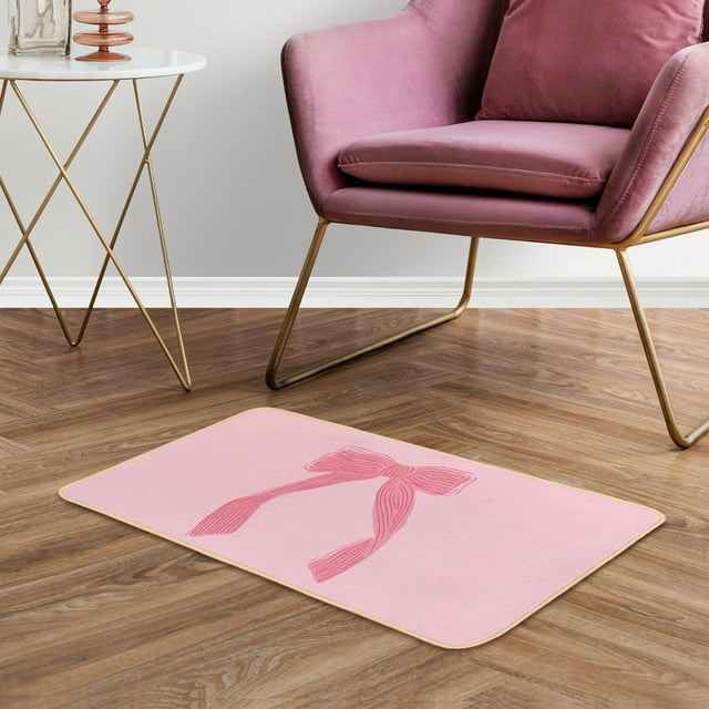 Mats Preppy Girls Bathroom Bedroom Mat Room Cute Bow Front Door