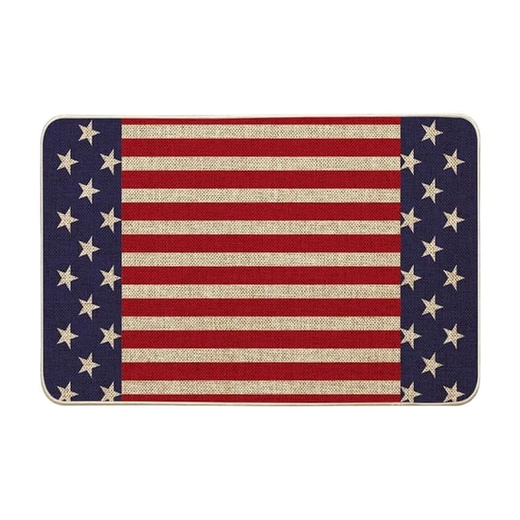 Welcome Mats Vintage American Flag Indoor Front Door Mats, Indoor Mats for Home Entrance, Super Non-Slip Floor Mats for Home Entryway,Outdoor Welcome Mat, Easy Clean,17.7x 23.6 inch