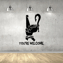 You're Welcome - Maui Moana Disney Movie Character Maui and Fish Hook Kids Room Decor Vinyl Wall Art Sticker Wall Decal Home Kids Study Room Boys Girls Room Décoration Décor Size (10x8 inch)