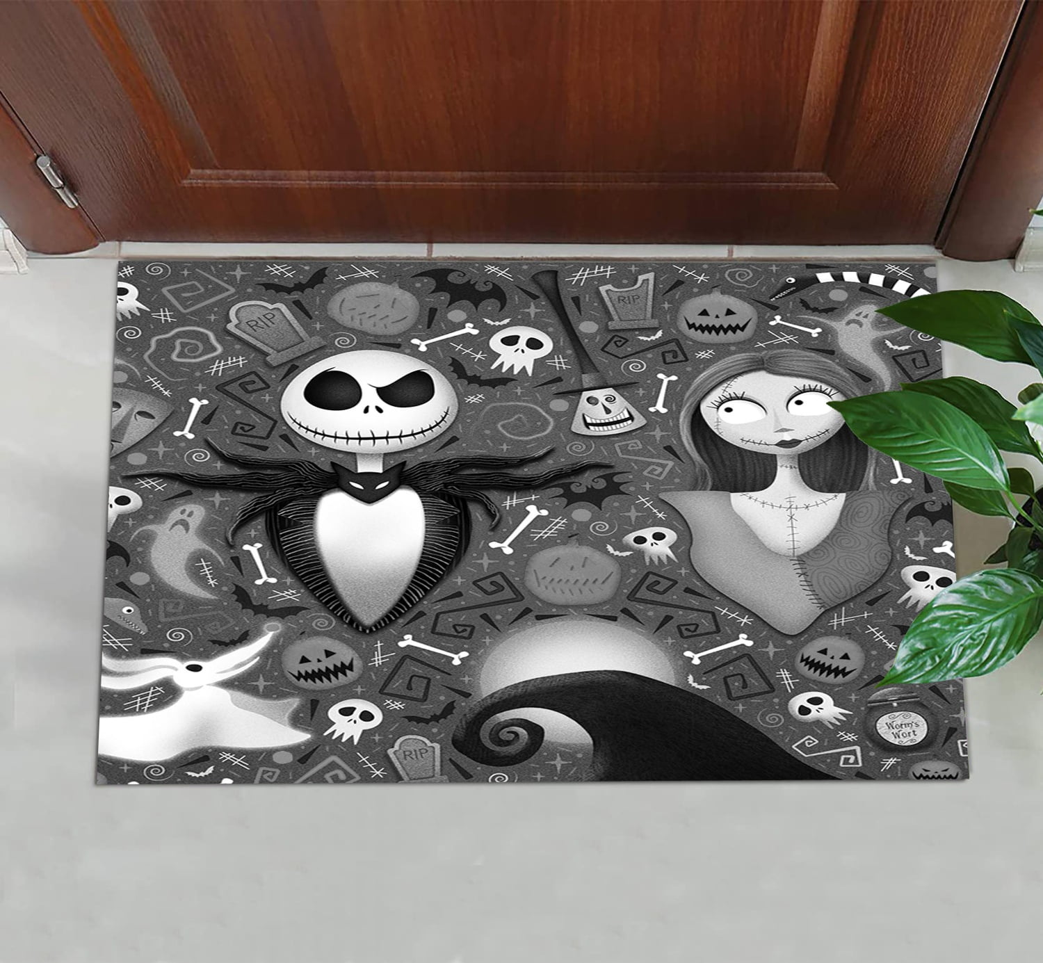 Nightmare Before Christams Halloween Door Mats Outdoor Doormat