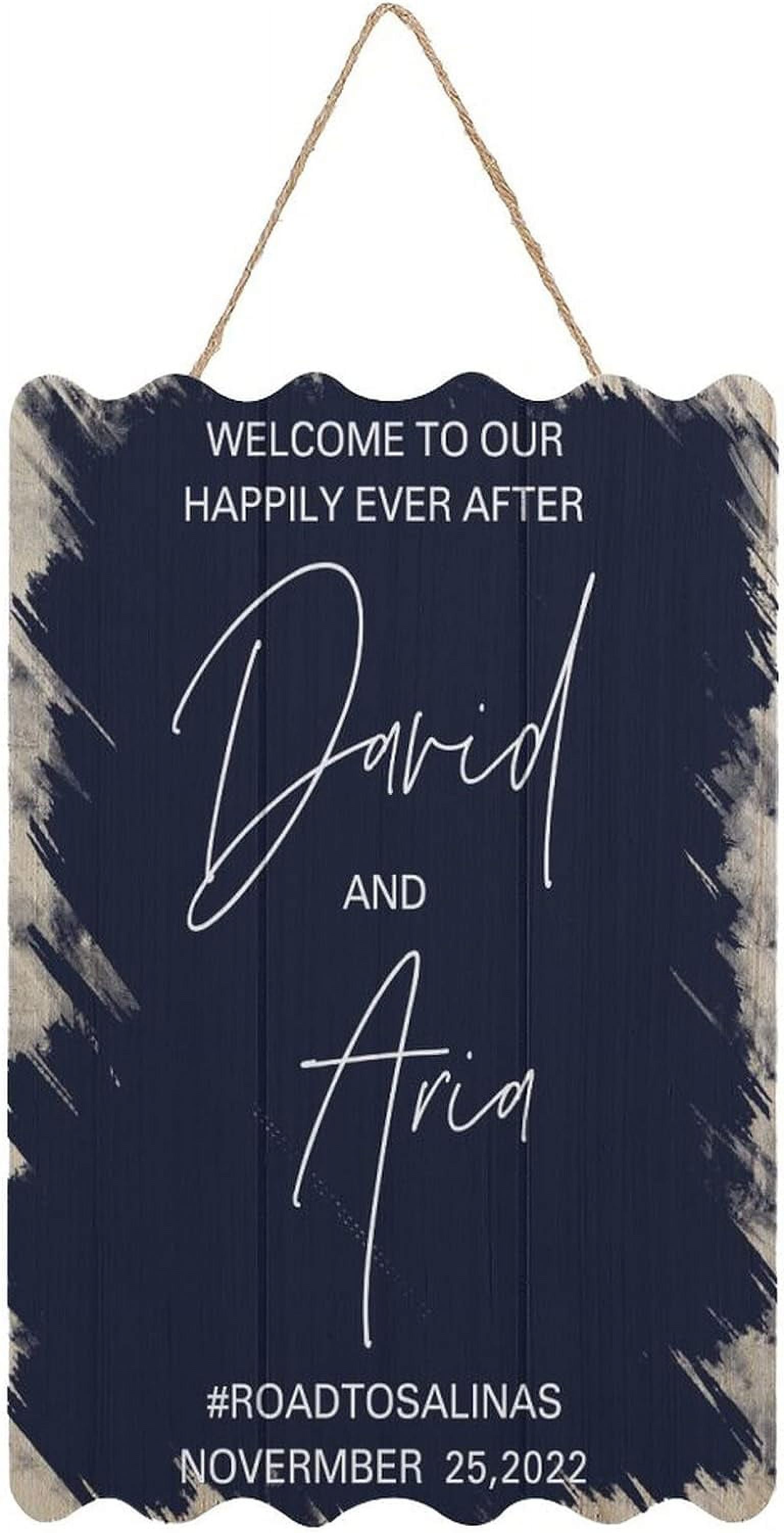 to Our Happily Ever After Rustic Decor Signs Farmhouse