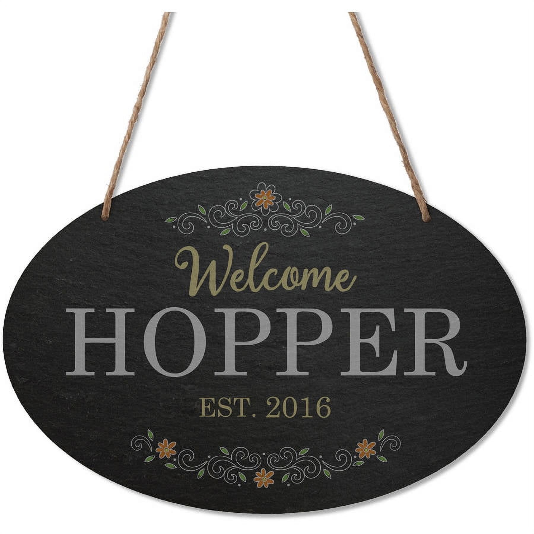 Welcome Personalized Oval Wall Plaque - image 1 of 1