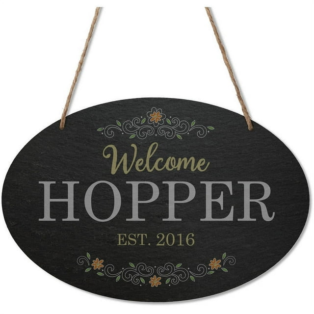 Welcome Personalized Oval Wall Plaque
