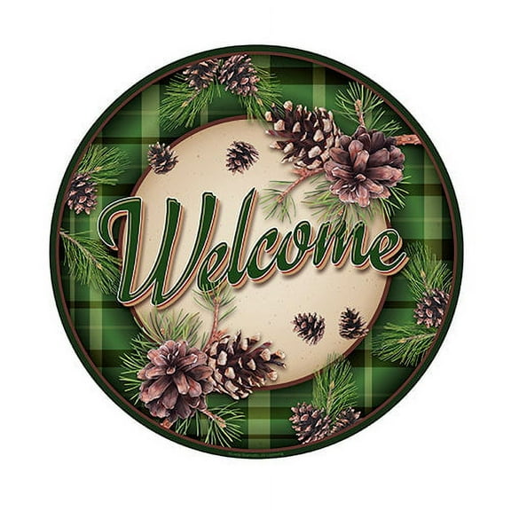 Welcome Pinecones Novelty Sign | Indoor/Outdoor | Funny Home Décor for Garages, Living Rooms, Bedroom, Offices | SignMission personalized gift Wall Plaque Decoration