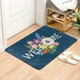 thumbnail image 1 of Welcome Please Remove Your Shoes Door Mat Entrance Doormat Front Door Rug Outdoor Heavy Duty Floor Mats Non Slip Flannel Back, 1 of 5