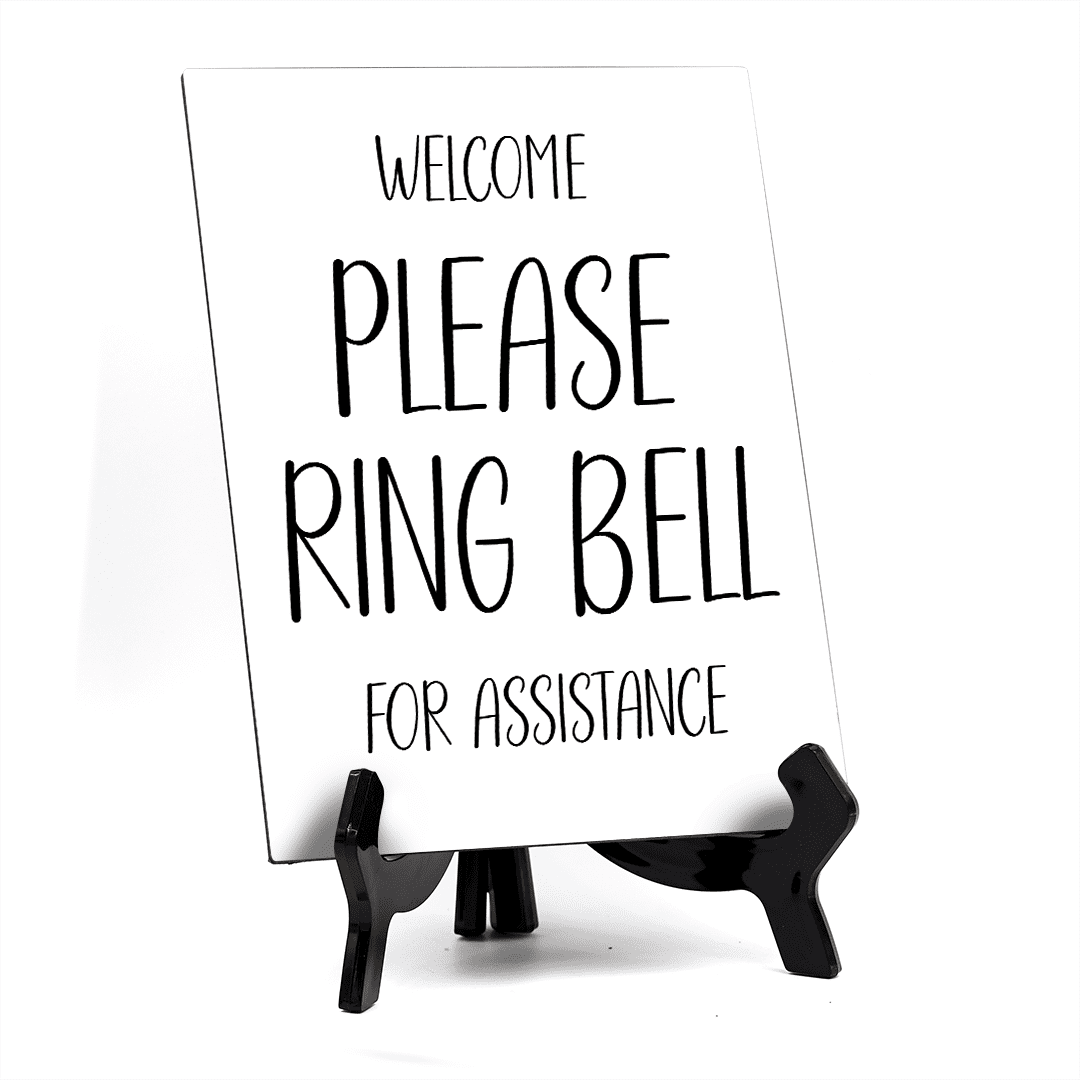Please Ring Bell Sign, PVC Waterproof Sticker Fixed on Sign Board with  Double Side Tape : Amazon.in: Industrial & Scientific