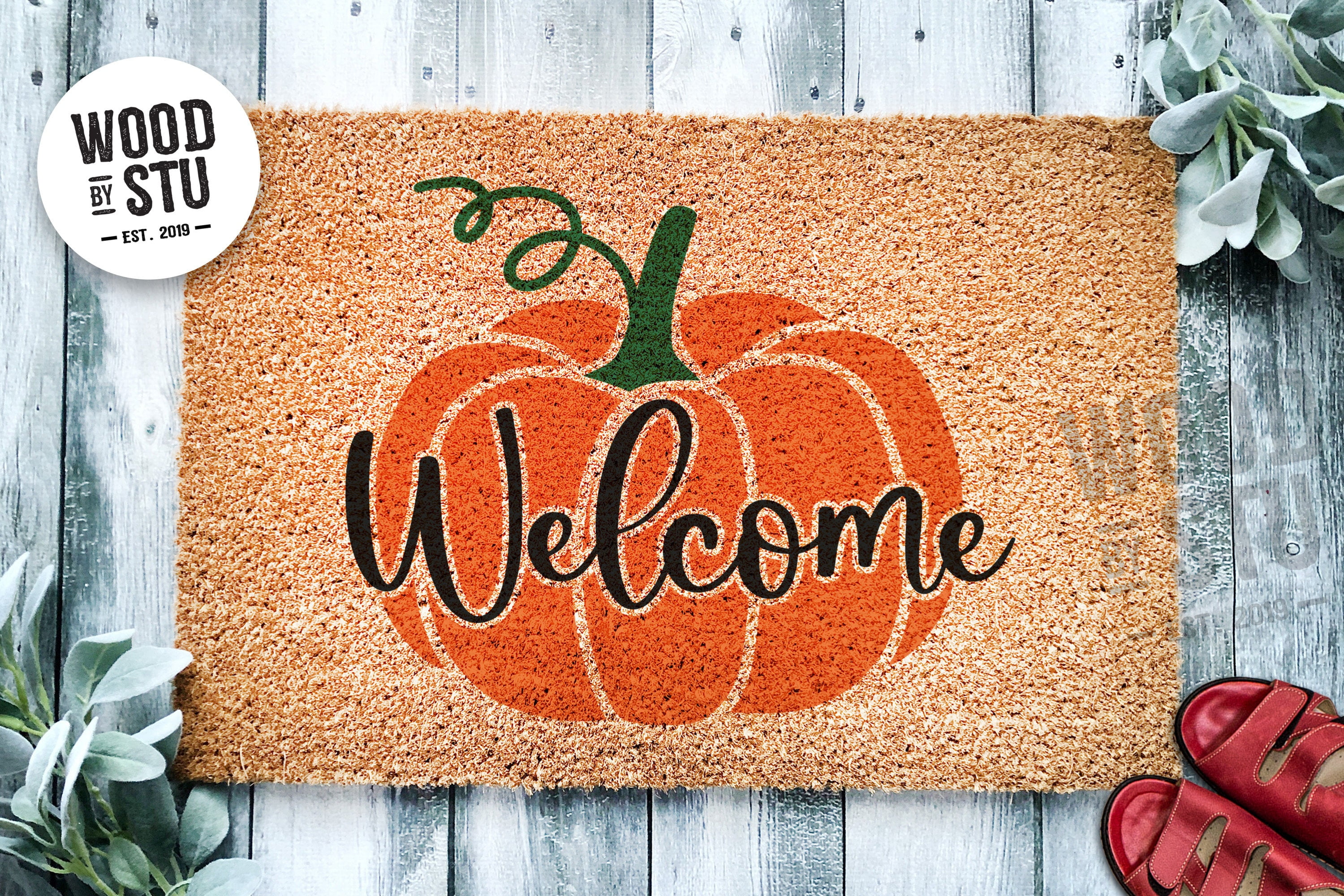 Welcome Pumpkin Fall Doormat – Urban Owl