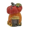 thumbnail image 1 of Welcome Pumpkin & WheatEar Garden House Ornament - Indoor/Outdoor Table Courtyard Decor, 1 of 4