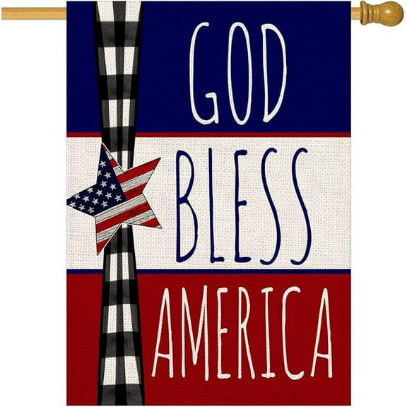 Welcome Red Flower House Flag Double Sided 28x40 Inch Black Background with Geranium Poppy Floral Green Leaves Plants Farmhouse Decorations Vertical Yard Outdoor Flags