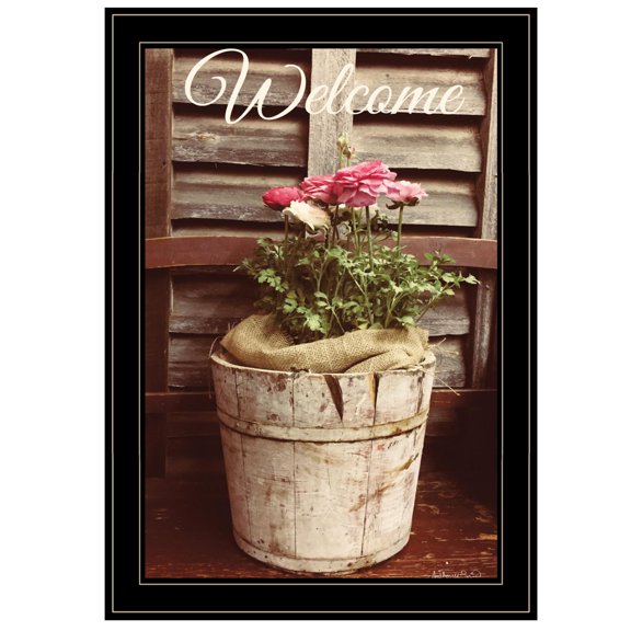 TrendyDecor4U Welcome Roses By Anthony Smith Framed Print ANT133-704G