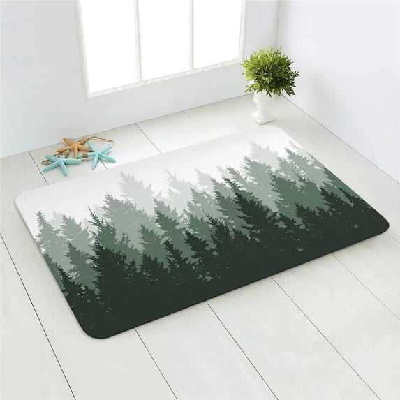 Welcome Rug Entrance Doormat Forest Indoor Outdoor Carpet Door Rug Bathroom Mats Large Carpet Non Slip Rugs