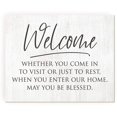 thumbnail image 1 of Welcome Rustic Framed Wood Farmhouse Wall Sign 12x15 (Unframed), 1 of 1