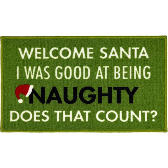 Pavilion Gift Company - Welcome Santa - 27.5" x 17.75" Floor Mat