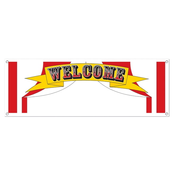 Welcome Sign Banner Party Accessory (1 count) (1/Pkg)
