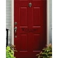 thumbnail image 1 of Welcome Sign Door Decor Art Text Letters Quote Custom Wall Decal Vinyl Peel & Stick Sticker 4 Inches X 12 Inches, 1 of 1