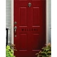 thumbnail image 1 of Welcome Sign Door Decor Stylish Art Text Lettering Quote Custom Wall Decal Vinyl Do It Yourself Sticker 4 Inches X 16 Inches, 1 of 1