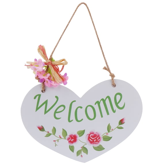 Welcome Sign Door Hanging Front Christmas Porch Plaque Signs Rustic Board Decorations Hanger Wooden Decor Wood Farmhouse