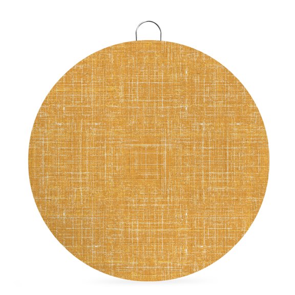 Welcome Sign for Front Door,Amber Round Metal Welcome Front Porch Decoration,Farmhouse Vintage Amber Solid Color Modern Wall Hanging Sign for Living Room Kitchen Hallway Housewarming Gift 6''