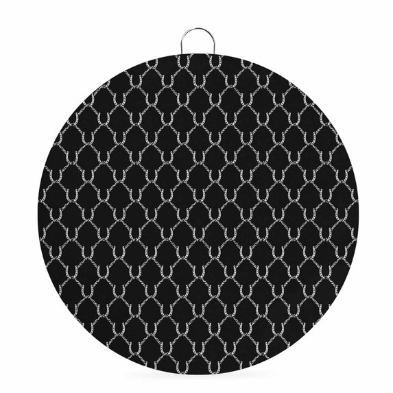 Welcome Sign for Front Door, Black Lattice Round Metal Wall Art Wreaths, Farmhouse Aesthetics Elegant Outdoor Indoor Wall Hanging Sign for Porch Decor Housewarming Gifts 7.9 Inch