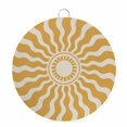 thumbnail image 1 of Welcome Sign for Front Door, Bohemia Round Metal Wall Art Wreaths, Retro Abstract Aesthetic Sunshine Boho Yellow Outdoor Indoor Wall Hanging Sign for Porch Decor Housewarming Gifts 7.9 Inch, 1 of 8