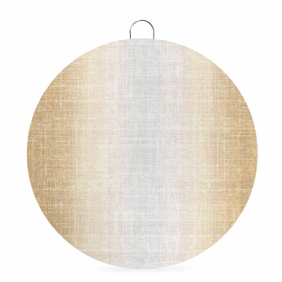 Welcome Sign for Front Door, Brown Gray Round Metal Wall Art Wreaths, Vintage Ombre Solid Color Minimalist Farmhouse Outdoor Indoor Wall Hanging Sign for Porch Decor Housewarming Gifts 5.9 Inch