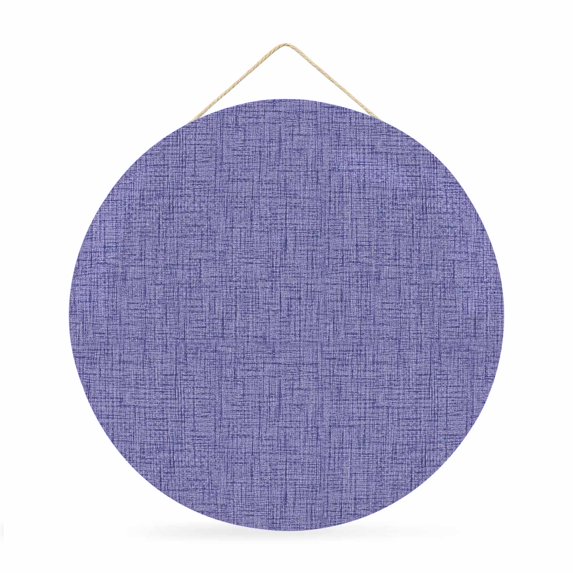 Welcome Sign for Front Door, Dark Purple Round Metal Wall Art Wreaths, Rustic Farmhouse Solid Color Outdoor Indoor Wall Hanging Sign for Porch Decor Housewarming Gifts 11.8 Inch