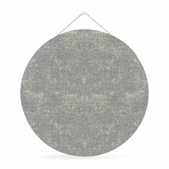 Welcome Sign for Front Door, Grey Terracotta Splatter Round Metal Wall Art Wreaths, Boho Mottled Vintage Rustic Outdoor Indoor Wall Hanging Sign for Porch Decor Housewarming Gifts 11.8 Inch