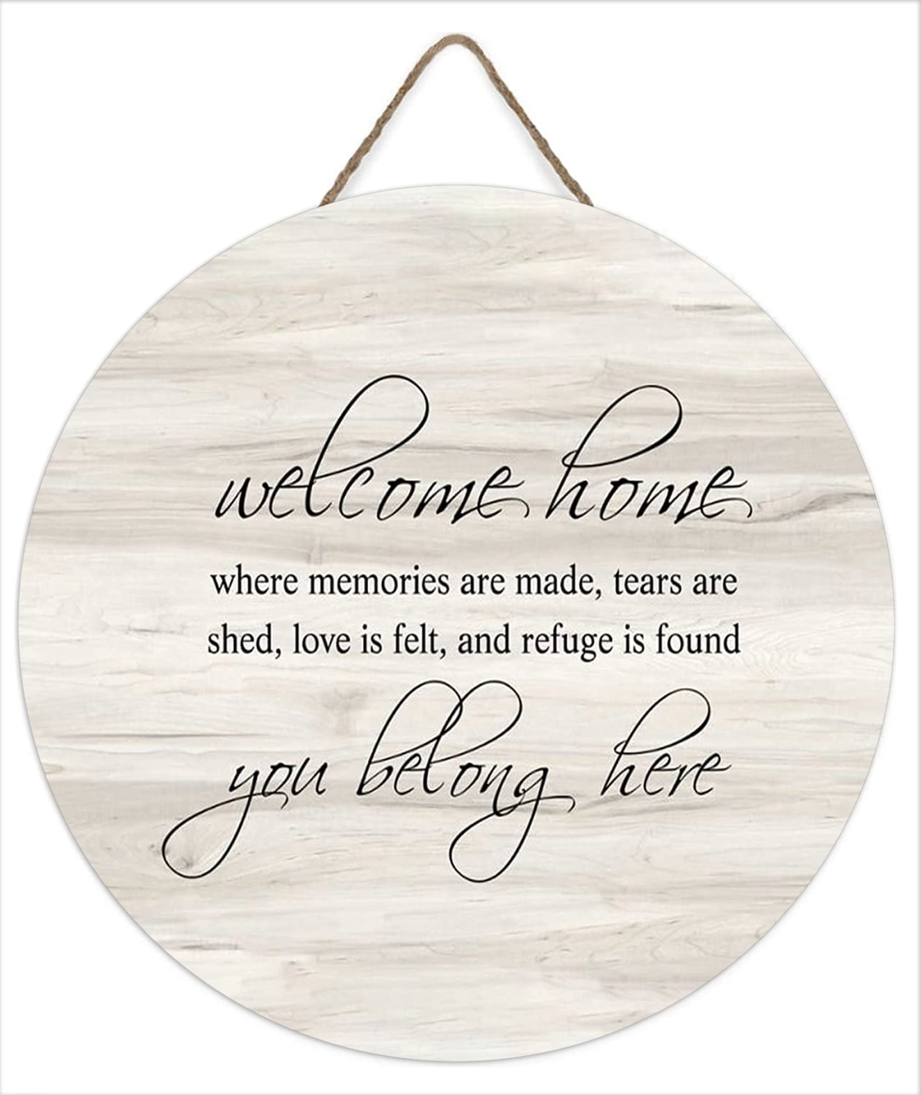 Sign for Front Door Home Where Memories Are Made, Tears