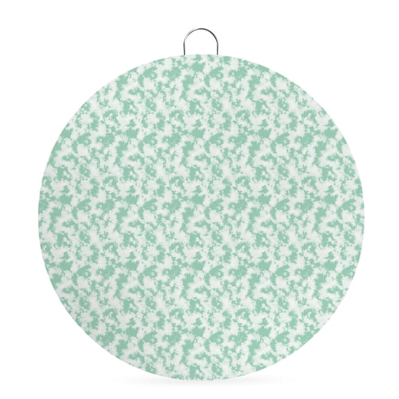 Welcome Sign for Front Door, Mint Green Florals Round Metal Wall Art Wreaths, Cottagecore Vine Leaves Minimalist Outdoor Indoor Wall Hanging Sign for Porch Decor Housewarming Gifts 5.9 Inch