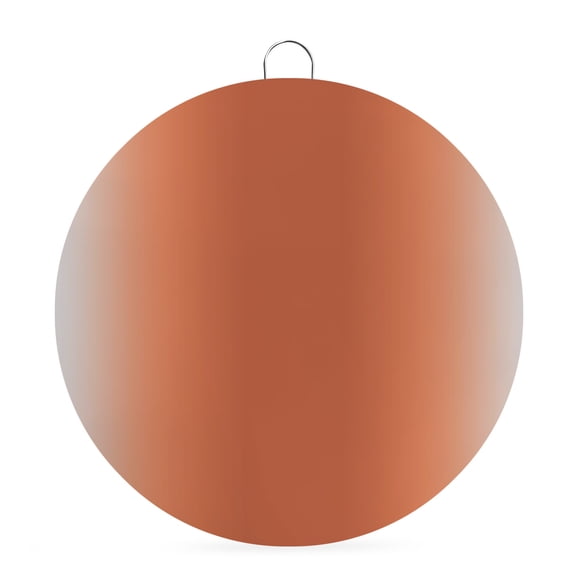 Welcome Sign for Front Door, Ombre Burnt Orange Round Metal Wall Art Wreaths, Solid Color Gradient Minimalist Modern Outdoor Indoor Wall Hanging Sign for Porch Decor Housewarming Gifts 5.9 Inch