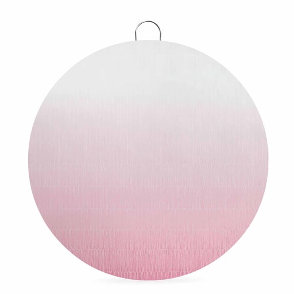 Welcome Sign for Front Door, Pink Ombre Round Metal Wall Art Wreaths, Aesthetics Contemporary Luxury Abstract Art Outdoor Indoor Wall Hanging Sign for Porch Decor Housewarming Gifts 7.9 Inch