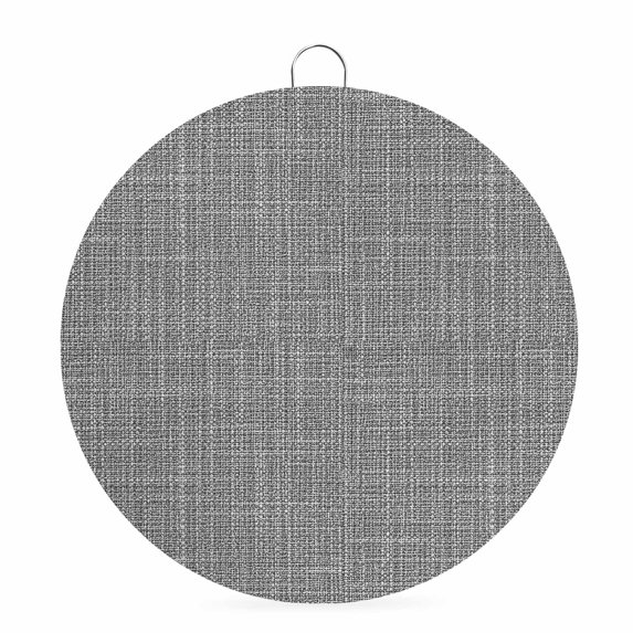 Welcome Sign for Front Door, Rustic Gray Round Metal Wall Art Wreaths, Farmhouse Solid Color Outdoor Indoor Wall Hanging Sign for Porch Decor Housewarming Gifts 7.9 Inch